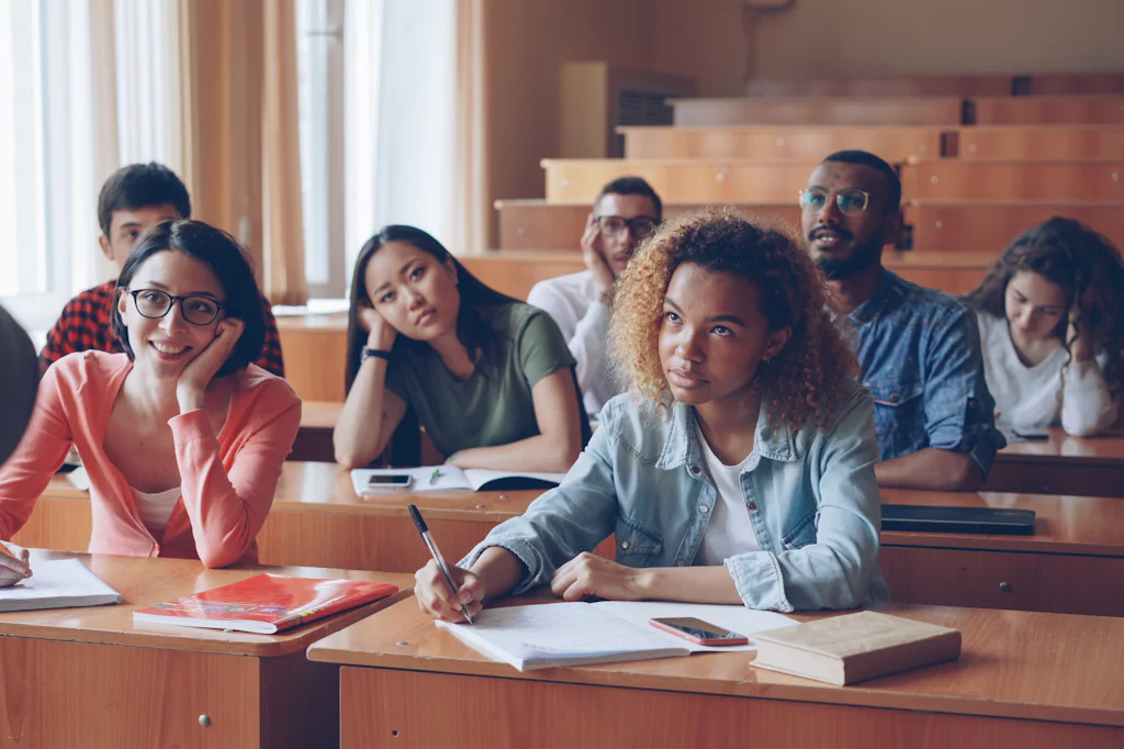 A class in progress