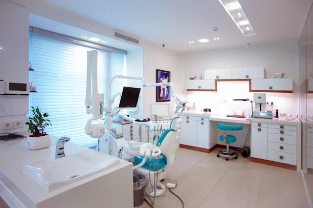 A clean, daylit dental operatory